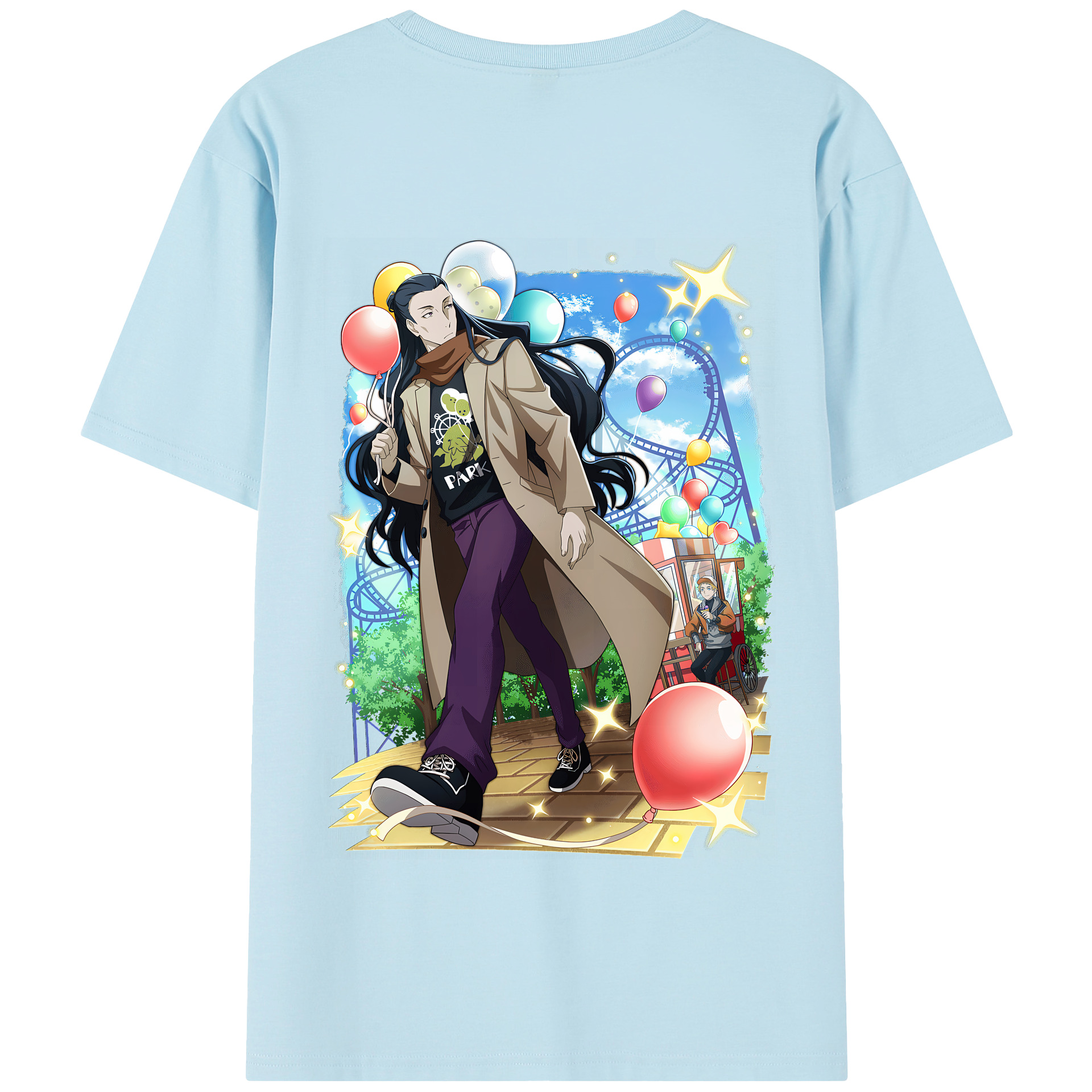（画像用） 文豪ストレイドッグス Bungo Stray Dogs 綿100％半袖Tシャツ（背面プリント）